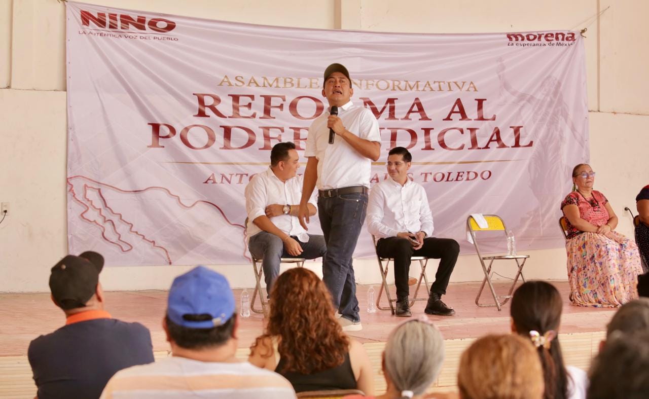 ¡Reforma judicial ya!, coincidieron istmeños con Nino Morales
