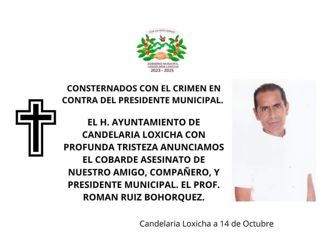 Condena Gobernador de Oaxaca crimen del presidente municipal de Candelaria Loxicha Condena Gobernador de Oaxaca crimen del presidente municipal de Candelaria Loxicha
