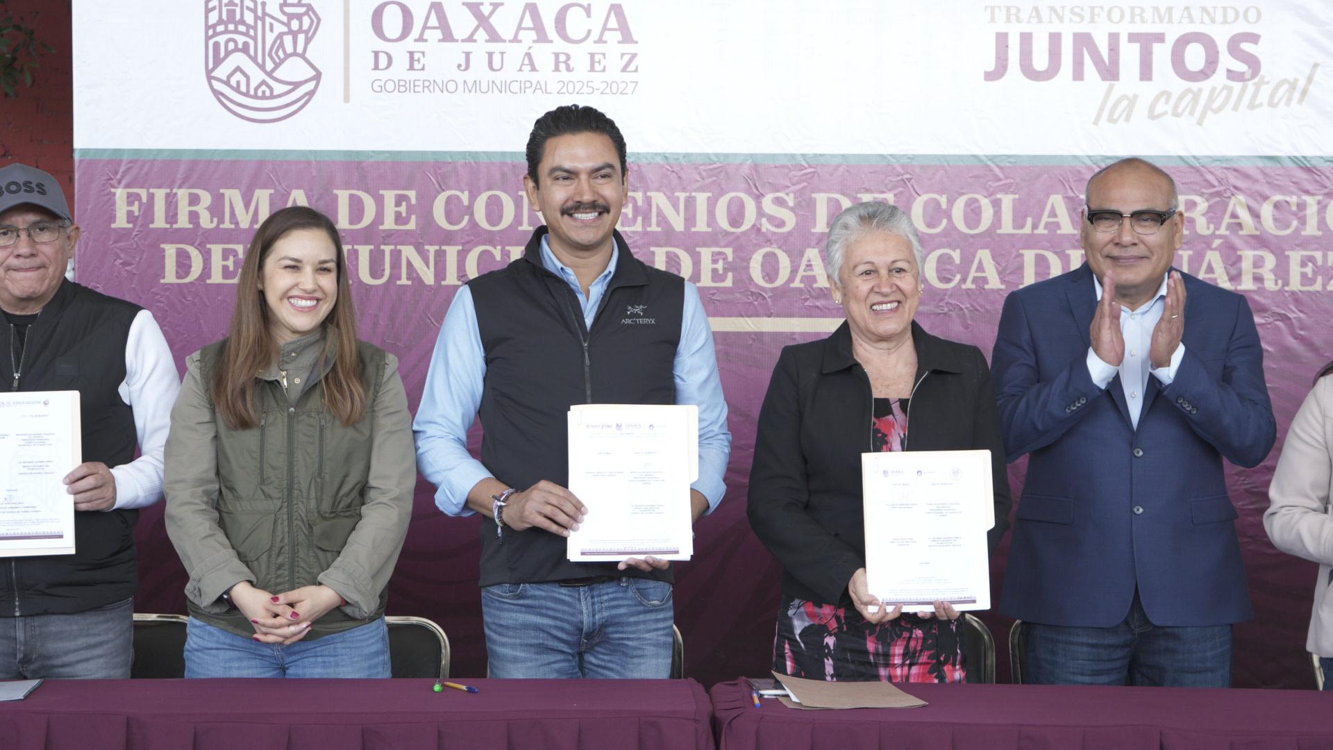 Construye Municipio de Oaxaca de Juárez alianzas en materia educativa Construye Municipio de Oaxaca de Juárez alianzas en materia educativa